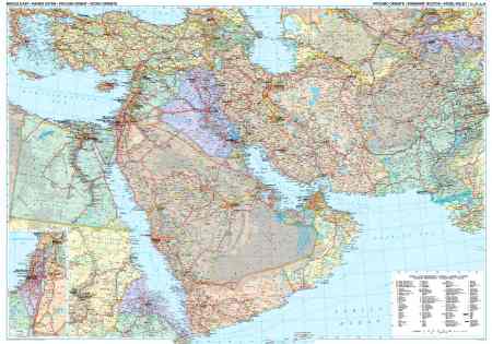 Közel-Kelet politikai falitérkép - GiziMap Közel-Kelet politikai falitérkép - GiziMap