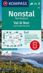 WK 95 - Valle di Non/Nonstal turistatérkép - KOMPASS