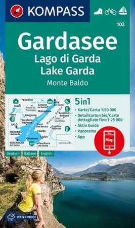 WK 102 - Garda See turistatérkép - KOMPASS