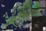 Európa űrtérkép könyöklő - Stiefel 