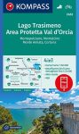   WK 2463 - Lago Trasimeno, Area Protetta Val d' Orcia, Montepulciano, Montalcino, Monte Amiata, Cortona turistatérkép - KOMPASS