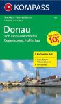 WK 161 - Donau - von Donauwörth bis Regensburg 2 részes turistatérkép - KOMPASS