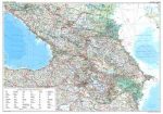 Kaukázus autótérkép falitérkép - GiziMap