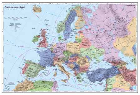 Európa országai falitérkép - Stiefel