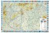 Magyarország általános földrajza falitérkép (címer szegélyes) - HM 