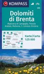 WK 688 - Gruppo di Brenta turistatérkép - KOMPASS