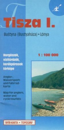 Tisza vizisport térkép I.  (Bustyaháza-Lónya) - Topográf