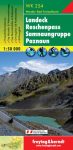 Landeck - Reschenpass - Samnaungruppe - Paznaun turistatérkép - f&b WK 254