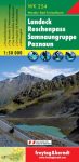   Landeck - Reschenpass - Samnaungruppe - Paznaun turistatérkép - f&b WK 254