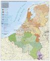 Benelux államok postai irányítószámai falitérkép - Stiefel