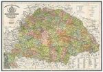 Antik Magyarország térkép könyöklő - Stiefel