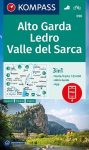 WK 096 - Alto Garda - Val di Ledro turistatérkép - KOMPASS