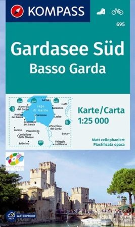 WK 695 - Basso Garda-Gardasee Süd turistatérkép - KOMPASS 