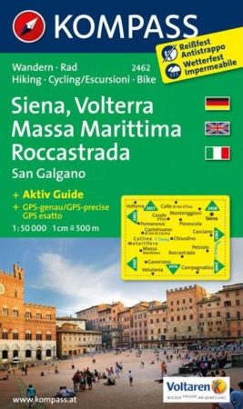 WK 2462 - Siena - Volterra - Massa Maritti turistatérkép - KOMPASS