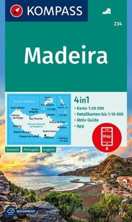 WK 234 - Madeira turistatérkép - KOMPASS
