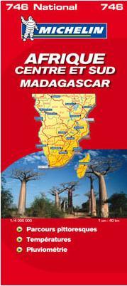 Közép- és Dél-Afrika / Madagaszkár térkép - Michelin 746