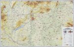 Magyarország általános földrajzi dombortérképe  - HM