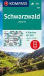   WK 888 Schwarzwald Gesamt 4 részes turistatérkép - KOMPASS