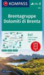   WK 073 - Dolomiti di Brenta - Brentagruppe  turistatérkép - KOMPASS