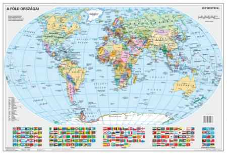 A Föld országai térkép/Gyermek világtérkép könyöklő - Stiefel 