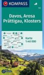   WK 113 - Davos - Arosa - Prättigau turistatérkép - KOMPASS