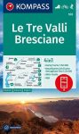 WK 103 - Le Tre Valli Bresciane turistatérkép - KOMPASS