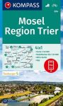 WK 834 - Mosel - Region Trier turistatérkép - KOMPASS