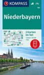 WK 160 - Niederbayern 3 részes turistatérkép - KOMPASS