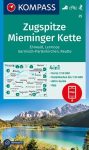   WK 25 - Zugspitze, Mieminger Kette, Ehrwald, Lermoos, Garmisch-Partenkirchen, Reutte turistatérkép - KOMPASS