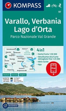 WK 97 - Varallo - Verbania - Lago d'Orta - Parco Nazionale Val Grande  turistatérkép - KOMPASS