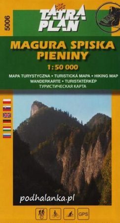 Tatra Plan 5006 - Magura Spiska, Pieniny  turista térkép 