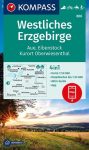 WK 806 - Westliches Erzgebirge  turistatérkép - KOMPASS