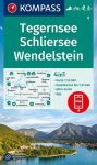   WK 8 - Tegernsee - Schliersee - Wendelstein turistatérkép - KOMPASS