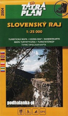 Tatra Plan 2504 - Slovenský raj (Szlovák Paradicsom) turista térkép