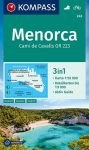 WK 243 - Menorca turistatérkép - KOMPASS