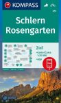   WK 651 - Schlern, Rosengarten, Sciliar, Catinaccio, Latemar turistatérkép - KOMPASS