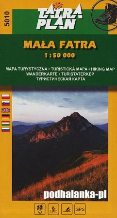 Tatra Plan 5010 - Mała Fatra  (Kis Fátra) turista térkép