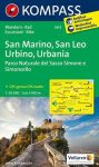   WK 2455 - San Marino - San Leo - Urbino - Urbania turistatérkép - KOMPASS
