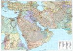 Közel-Kelet politikai falitérkép - GiziMap