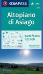 WK 623 - Altopiano di Asiago turistatérkép - KOMPASS