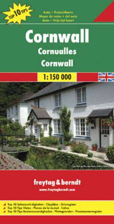 Cornwall Top 10 tipp térkép - f&b AK 0289