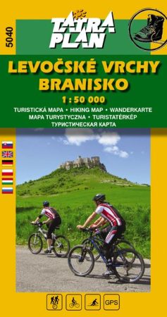 Tatra Plan 5040 - Levocske vrchy, Branisko turista térkép