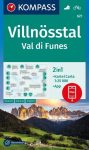 WK 627 - Vilnösstal / Val di Funes turistatérkép - KOMPASS 