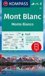 WK 85 - Monte Bianco / Mont Blanc turistatérkép - KOMPASS