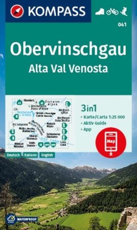WK 041 - Obervinschgau / Alta Val Venosta turistatérkép - KOMPASS