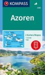 WK 2260 - Azori-szigetek 2 részes turistatérkép - KOMPASS