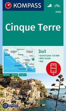 WK 2450 - Cinque Terre turistatérkép - KOMPASS