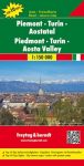   No 8. - Piemont: Torino - Aosta-völgy Top 10 Tipp autótérkép - f&b AK 0619