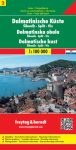   Dalmát tengerpart 2. Šibenik - Split - Vis autótérkép - f&b AK 0704