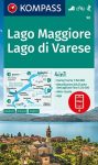   WK 90 - Lago Maggiore - Lago di Varese turistatérkép - KOMPASS